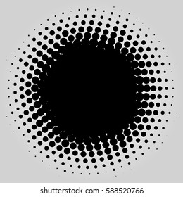 Grunge halftone vector background. Vintage dots texture
