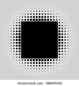 Grunge halftone vector background. Vintage dots texture