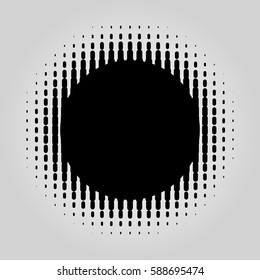 Grunge halftone vector background. Vintage dots texture