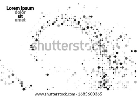 Grunge halftone vector background in vintage style. Halftone dots vector texture.Trendy modern style.  Abstract template. Abstract geometric shape.  Trendy cover design.