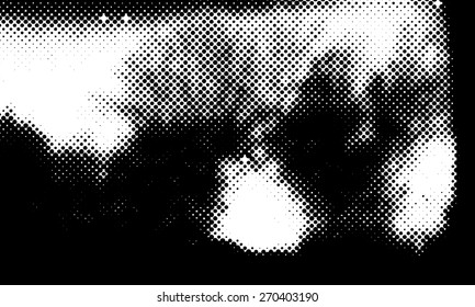 Grunge halftone vector background.Halftone dots vector texture.
