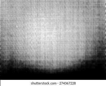 Grunge halftone vector background.Halftone dots vector texture.