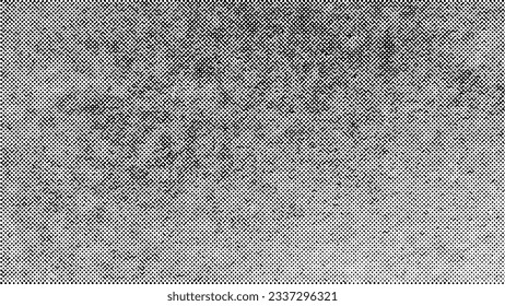 Grunge halftone vector offset black ink background 16x9. Concrete wall