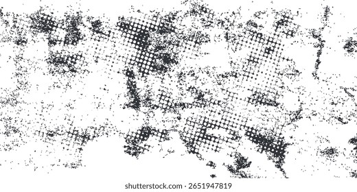 Fondo de impresión de Vector de semitono grunge