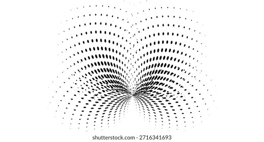 Grunge Halftone white and black dot pattern and black grunge gradient background. Dotted line comic style vector illustration