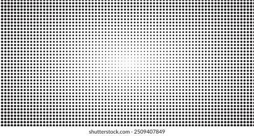grunge Halftone white and black dots pattern and black gradient grunge texture background. Dotted line comic sport style vector illustration