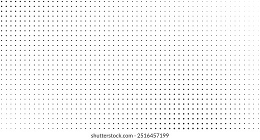 grunge Padrão de pontos brancos e pretos de meio-tom e fundo de textura grunge gradiente preto. Esporte cômico de linha pontilhada 