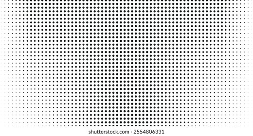 grunge Halftone white and black dots pattern and black gradient grunge texture background. Dotted line comic sport style vector illustration