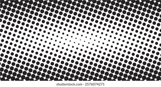 grunge Halftone white and black dots pattern and black gradient grunge texture background. Dotted line comic sport style vector illustration	