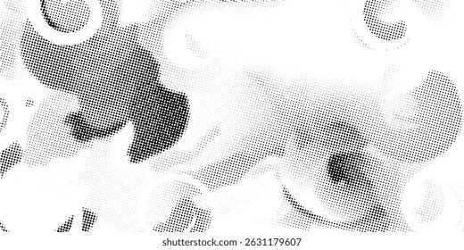 grunge Halftone white and black dots pattern and black gradient grunge texture background. Dotted line comic sport style vector illustration