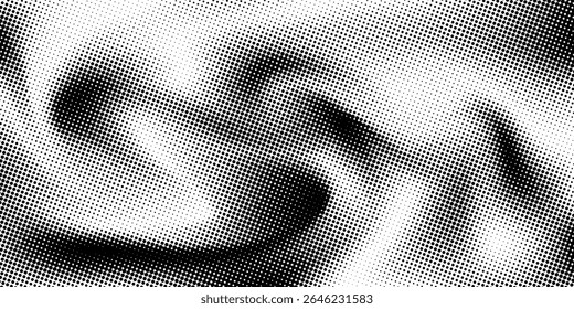 grunge Halftone white and black dots pattern and black gradient grunge texture background. Dotted line comic sport style vector illustration