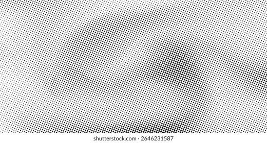 grunge Halftone white and black dots pattern and black gradient grunge texture background. Dotted line comic sport style vector illustration