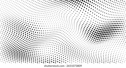 grunge Patrón de puntos blancos y negros semitono y fondo de textura grunge degradado negro. Ilustración vectorial de estilo deportivo de cómic de línea punteada