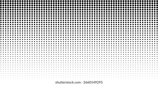grunge Patrón de puntos blancos y negros semitono y fondo de textura grunge degradado negro. Ilustración vectorial de estilo deportivo de cómic de línea punteada