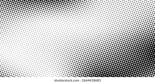 grunge Patrón de puntos blancos y negros semitono y fondo de textura grunge degradado negro. Ilustración vectorial de estilo deportivo de cómic de línea punteada