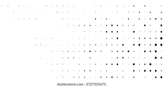 grunge halftone white and black dots pattern and black gradient grunge texture background.eps10