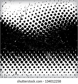Grunge halftones background