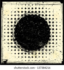Grunge halftones background