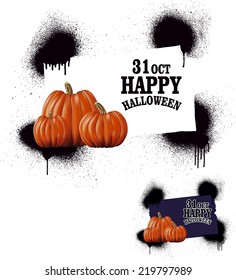 grunge halloween banner