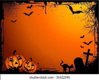 Grunge Halloween Border