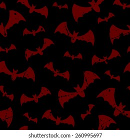 Grunge halloween seamless pattern