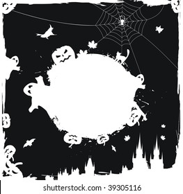 Grunge halloween vector background