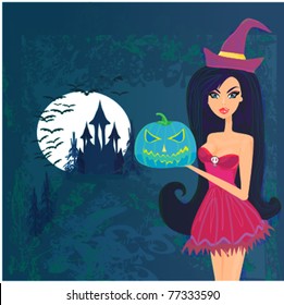 grunge halloween witch