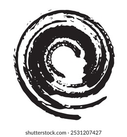 Grunge hand drawn abstract circle, Round grunge Vinyl art paint