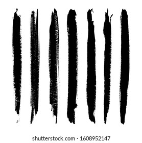 Grunge hand drawn brush strokes