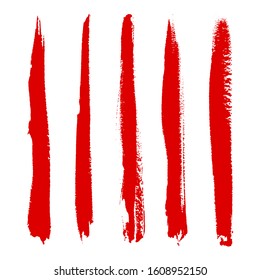 Grunge hand drawn brush strokes