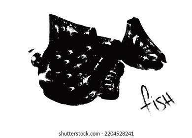 Vector de peces dibujado a mano