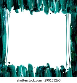 Grunge hand drawn frame and place for your text, vector illustration
