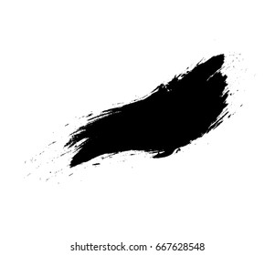 Grunge hand drawn paint brush. vector illustration