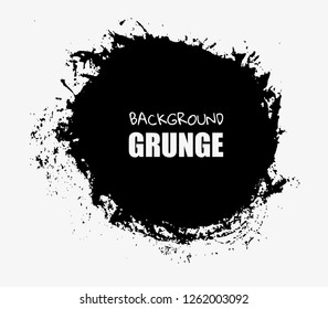 Grunge hand drawn round shape 