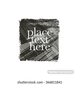 Grunge hand drawn square for design