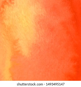 Grunge hand drawn texture closeup, vector illustration. Autumn colored acrylic canvas, fall season vibrant orange and yellow colors.