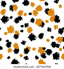 Grunar puntos vectoriales dibujados a mano. Antecedentes abstractos. Patrón sin soldadura de brocha.