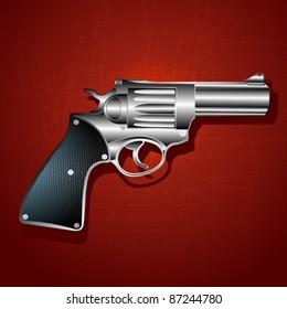 Grunge hand gun background, abstract art illustration