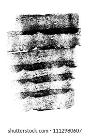 Grunge hand painted rough stain texture background. Black blot isolated