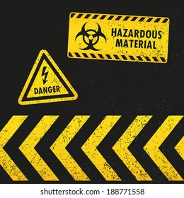 Grunge Hazard Warning