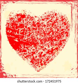 Grunge heart 