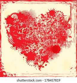 Grunge heart