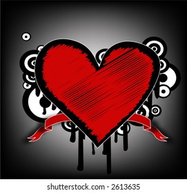 Grunge heart