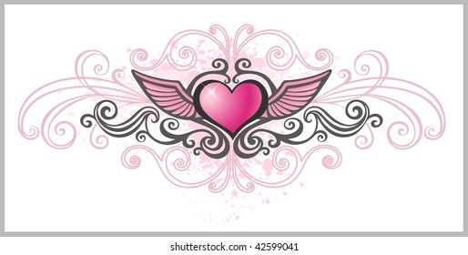 Grunge heart
