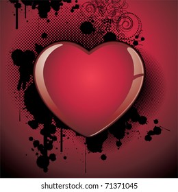 Grunge heart.
