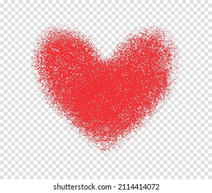 Grunge heart background.Vector love symbol..