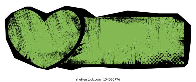 Grunge Heart Banner