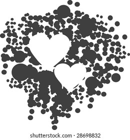 Grunge Heart Border for any purpose !