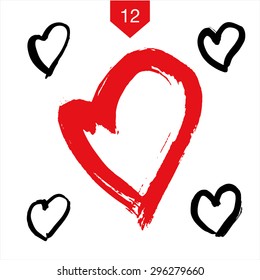 grunge heart set