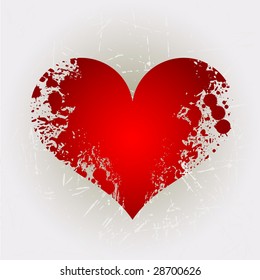 Grunge heart shape 2